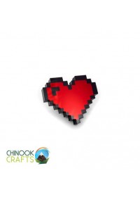 Épinglette (Pin) Par Chinook Crafts - Coeur Pixelisé